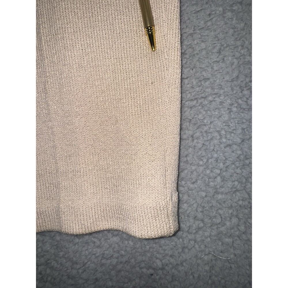 St John Pants Women 8 Pull On Pleated Front Straight Leg Heavy‎ Knit High Rise - Picture 10 of 14